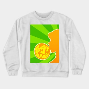 Popping Magical Girl [Orange Silhouette] Crewneck Sweatshirt